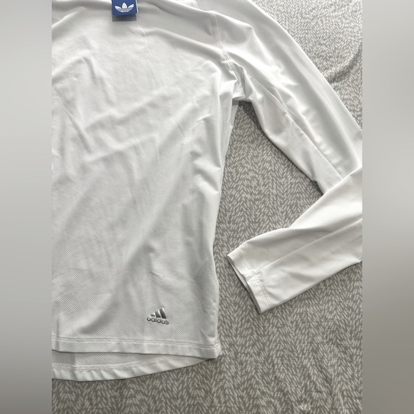 Adidas Women's Classic White Long Sleeve Tee - Picture 4 of 5